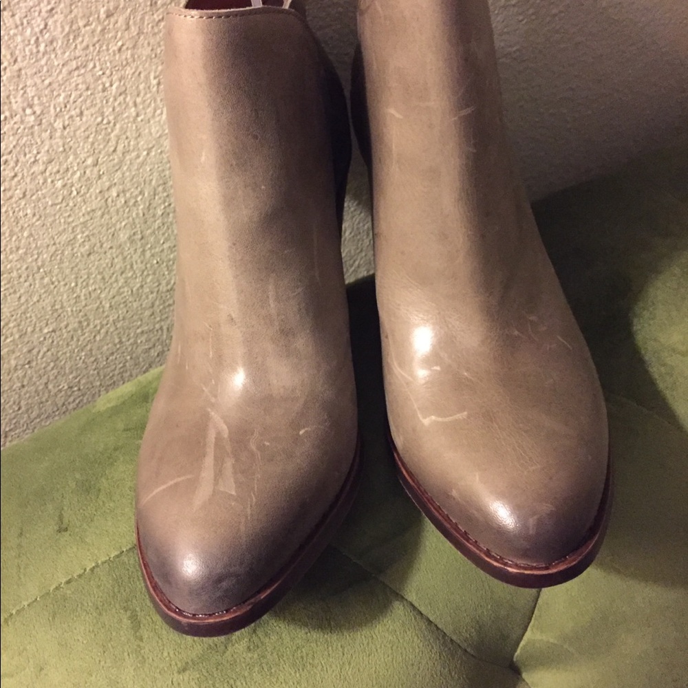 New Lucky Brand Eesa Leather Ankle Boots - Picture 5 of 6